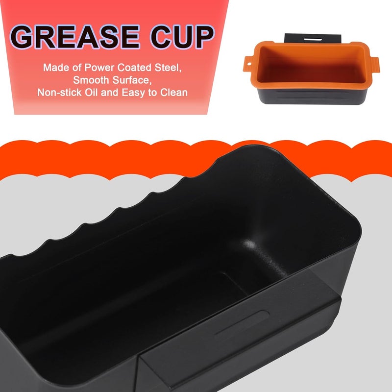 BLELEYLL Grease Trap/Griddle Grease Catcher/Drip Tray/Grease Cup Replacement for Blackstone Grill,Grease Catcher for Black Stone Griddle 17, 22, 28, 30 & 36 inches. - Image 5